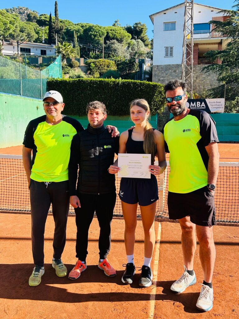młoda tenisistka trening Barcelona